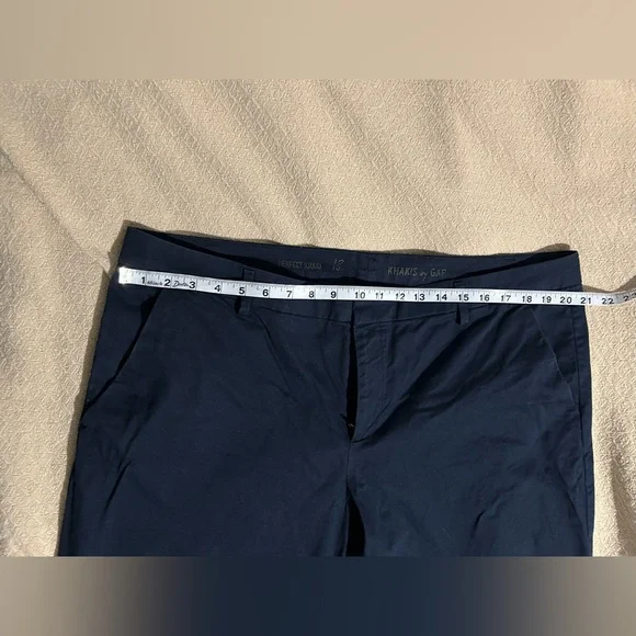 GAP Khakis Dark Blue 18 Long NWOT - Picture 2 of 6